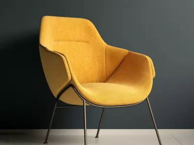 SP01 ANITA ARMCHAIR HIGH BACK 3D model