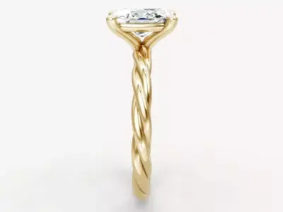 Twist ring 01 3D print model