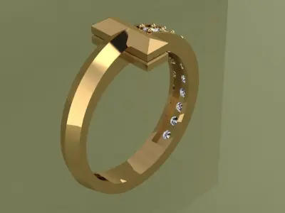 Ring Tiffany 3D print model