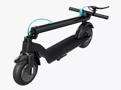 Scooter electric 01 folded 3D model