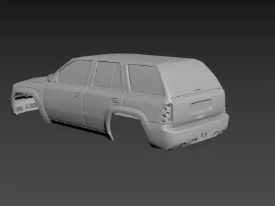 Chevrolet TrailBlaizer 2007 Body For Print 3D print model