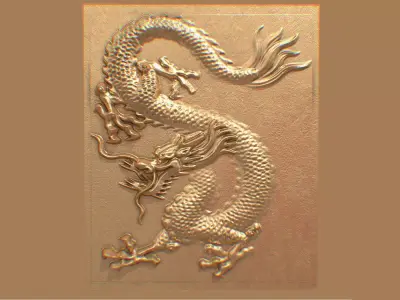 DRAGON RELIEF - NO 5 3D model