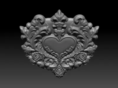Bas relief Frame 240506 08 3D print model