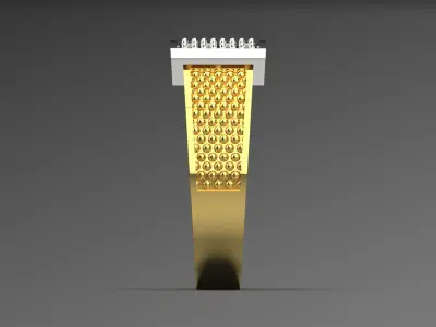 luxury jewelry man ring mr0190 3D print model