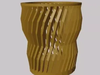 Pencil Holder Pencil Sticks Vase Free 3D print model