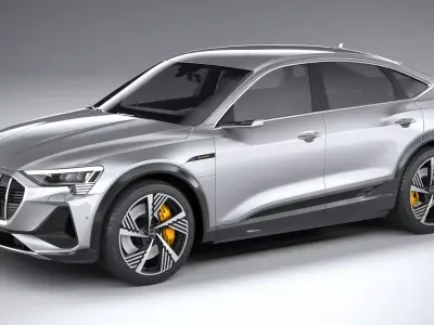 Audi E-Tron Sportback S-line 2021 3D model