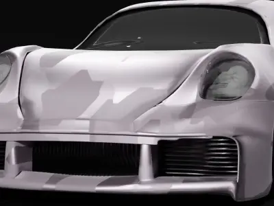 porsche 911 turbo s  3D print model