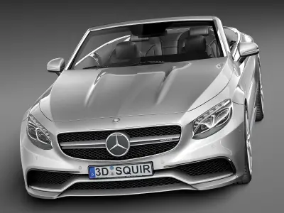 Mercedes-Benz S63 AMG Cabriolet 2015-2017 3D model