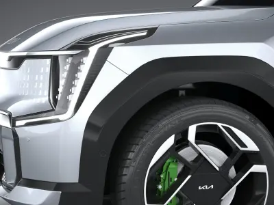 KIA EV9 GT 2026 3D model