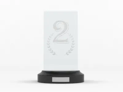 Glass Trophy 3D model purchase