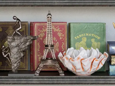 Set-165 bookcases for home decor - how to build bookcase 3D model