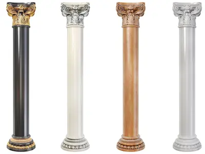 Classic column 01 3D model purchase