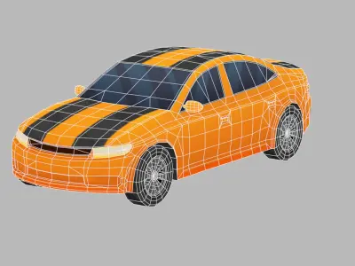 Low Poly Car Low-poly 3D model