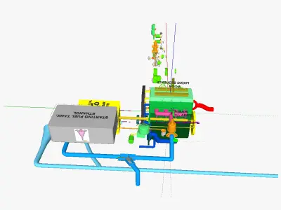 IC motor 1 gasoline 3D model