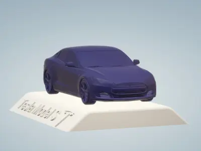 TESLA MODEL S CAR  3D PRINTING STL FILE 3D print model