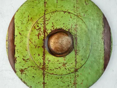 Vintage Bronze Gongs 3D model