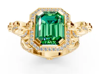 SeaHorse Ring 3D print model