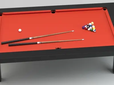 Billiard Table 01 3D model