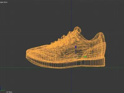 Stylish sports shoes Free low-poly 3D model