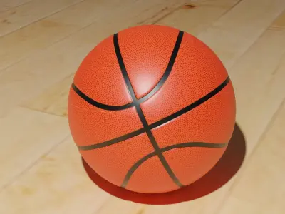 Basketball - low poly - game ready Low-poly 3D model