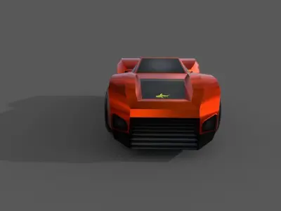 RAPTOR CAR Low-poly 3D model
