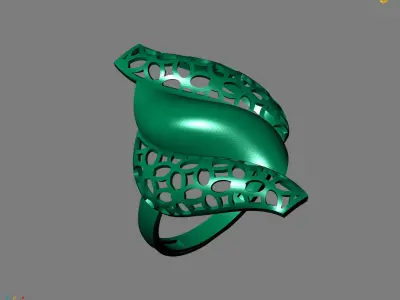 Women Plain Ring Ready STL Models Womens Ring 3d models 3D print model 20