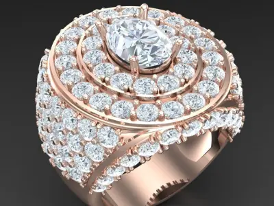 Luxury Men Rings Designs 5MR015 3D print model