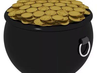 Pot of Gold 3D model