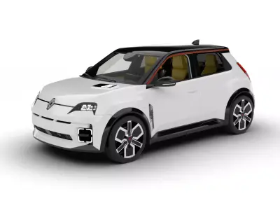 Renault 5 E-Tech 2025 3d model 3D model