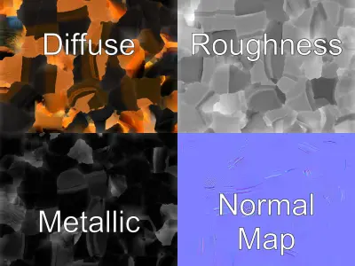 Black Leather Loafer Shoe Realistic Model Pack Low-poly 3D model