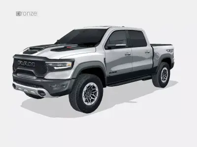 RAM 1500 TRX 2021 Low-poly 3D model