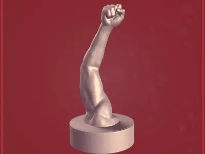 Hand - Fist - Arm Figurine -- Ready for 3D Printing 3D print model