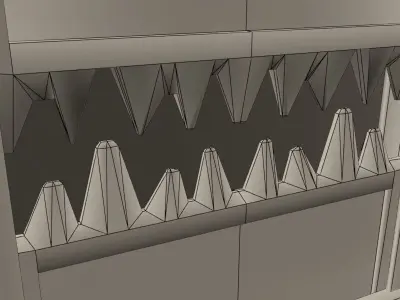 Teeth Gate Low-poly 3D model