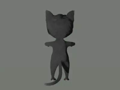 Cat character 3D model purchase