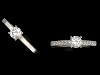 As Tiffany rings diamond 3D print model