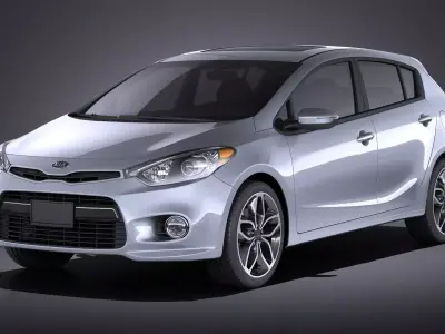 Kia Forte Hatchback 5door 2016 VRAY 3D model