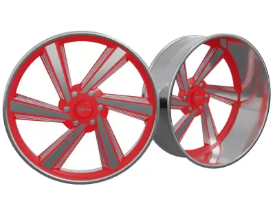 Raceline Explosion 6  Low-poly 3D model