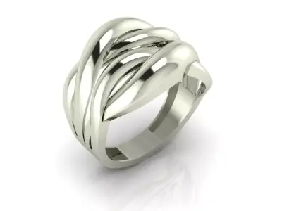 Free Two-Tone Modern Ring Free 3D print model