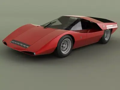Fiat Abarth 2000 Scorpione 3D model