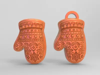 chritsmas cloves  3D print model