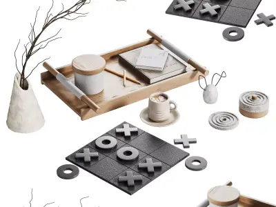 Decorative SET 01 3D model