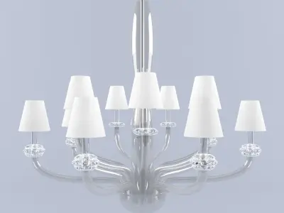 barovier toso amsterdam luxury modern glass chandelier 3D model