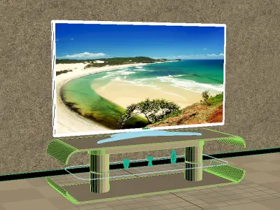 Samsung LED 60 D7000 3D model