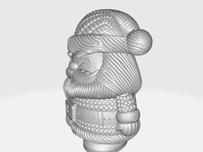 Cute Santa Claus 3D Print Adorable Christmas Figurine 3D print model