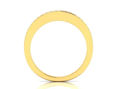 Band 3dm Render Details gold wedding with diamonds 3D print model