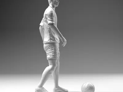 Footballer 02 Prepare To Footstrike 02 Stl 3D print model