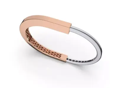 TIFFANY LOCK BANGLE 3D MODEL STL PRINTING 3D print model