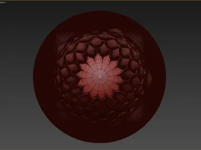 3D Pinecone Corbel 3D model