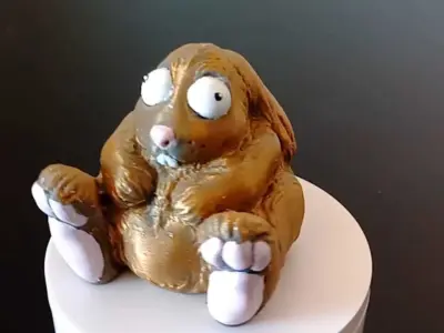Happy fat rabbit 3D print model