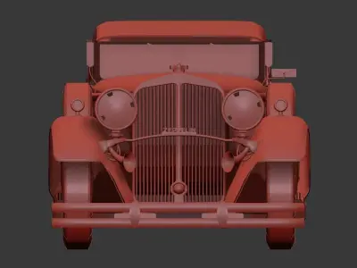 3D model of a vintage car 3D model